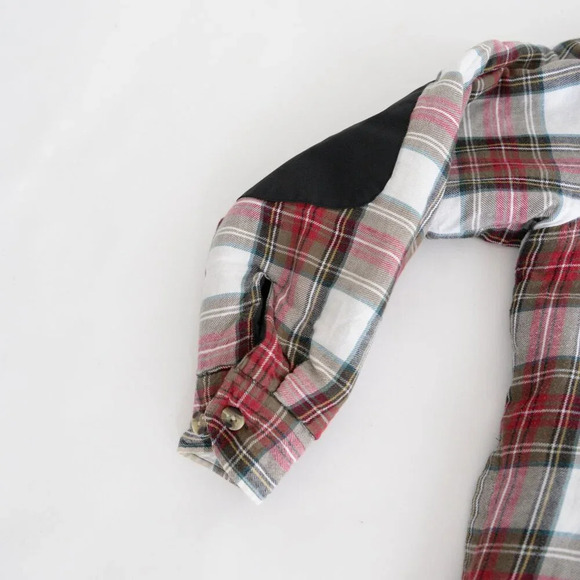 Vintage Dickies Red And Green Plaid Quilt Lined Outdoor Button Up Shacket Large - Picture 9 of 12